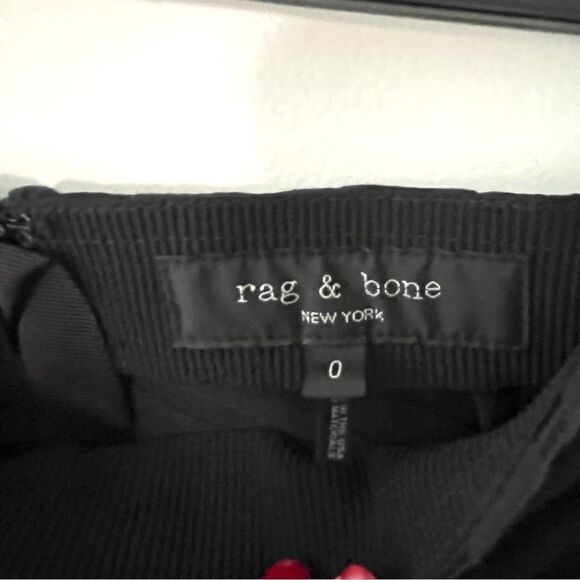 Rag and Bone Simone Cropped Slim Fit Zebra Pants In Black Size 0 NWT - Picture 4 of 8